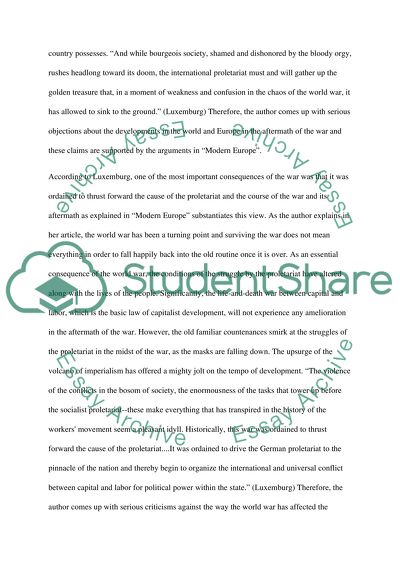 The War and the Worker