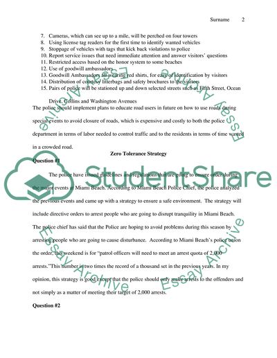 Police Events in Miami Beach