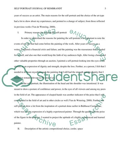 Self Portrait Journal of Rembrandt