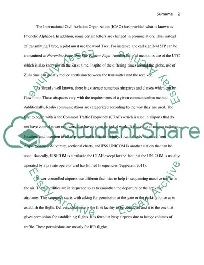 Radio Communications and ATC Light Signals