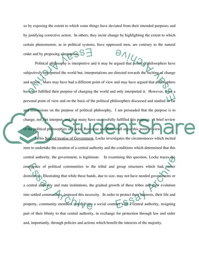 Rousseau, Locke and Kant