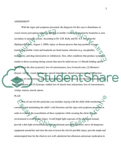 Diplopia and Headache as Seizure Aura
