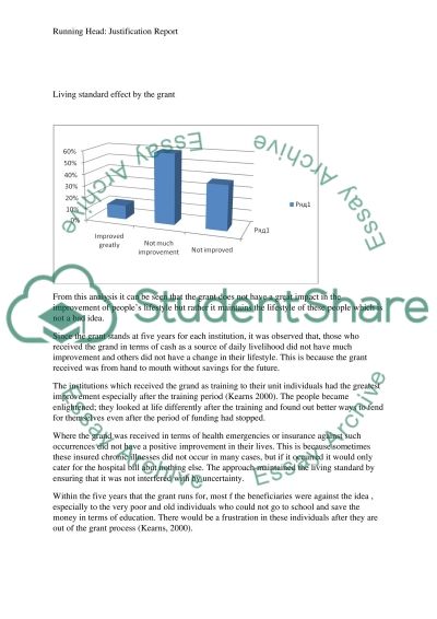Justification report essay