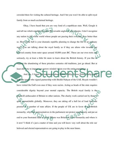 Response To Anti British Monarchy question