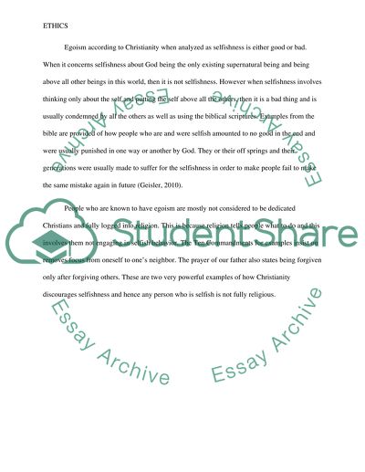 The Different Types of Egoism