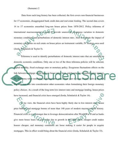 Review of the Article: Betting the House by Jord