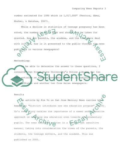 Comparing domestic and internation news reports