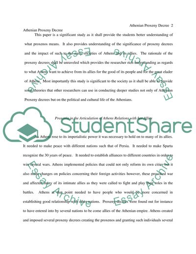 Athenian Proxeny Decree