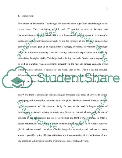 Managing Emerging Technologies: The World Bank Group