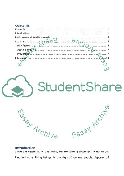 Hazardous Symptoms and Causes of Asthma