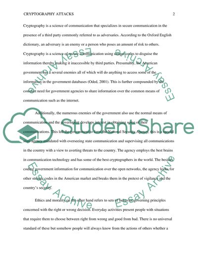 Cryptography Attacks in the US