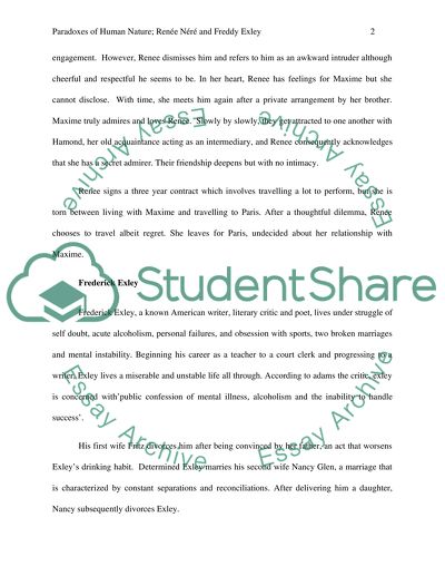 Summary of The Vagabond by Collette Essay Example | Topics and Well Written Essays 1000 words