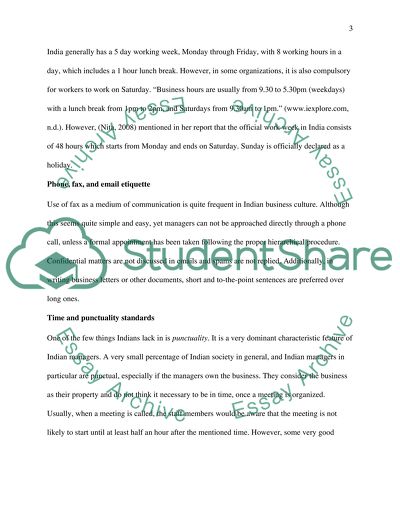 International etiqute