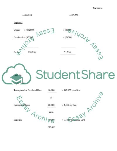 sample case study in managerial accounting