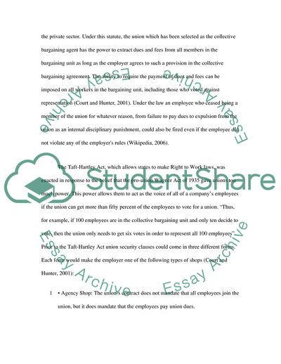 Labor Relations and Unions