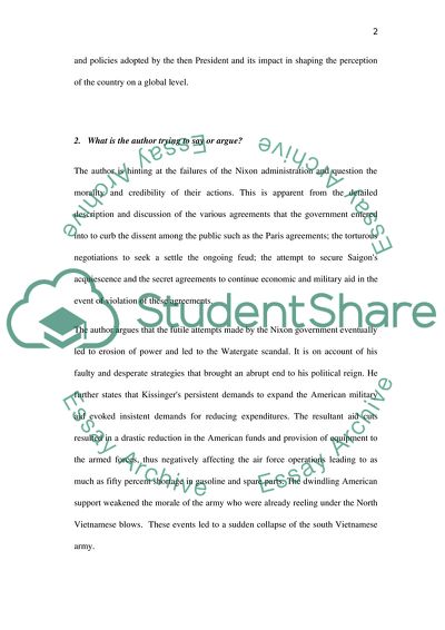 The Legacy Issues of Vietnam