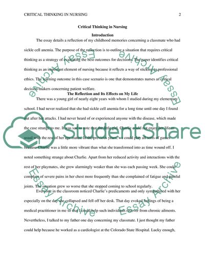 Critical Thinking in Nursing