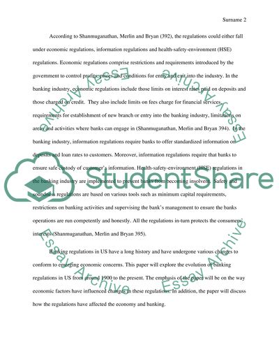 Banking Regulation in the United States