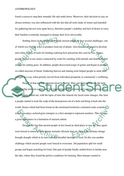 Lifestyle and Traditions in the Stone Age