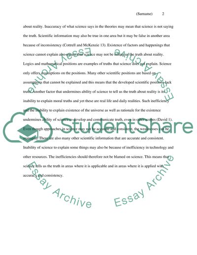 Science tells us the truth about reality