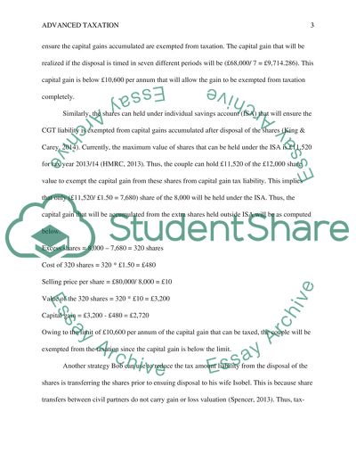 Tax Efficient Savings and Investments