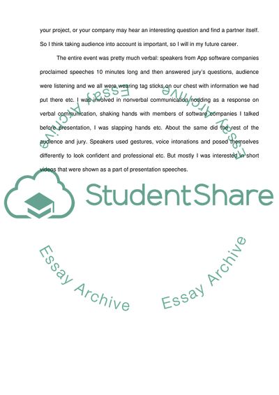 Short Response to event