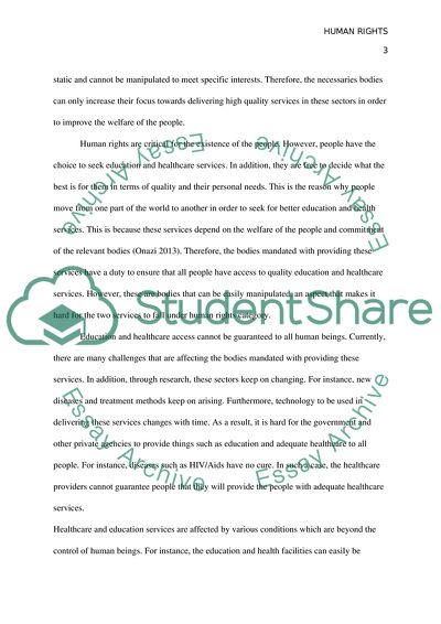 Autonomy and Human Rights in Healthcare and Education