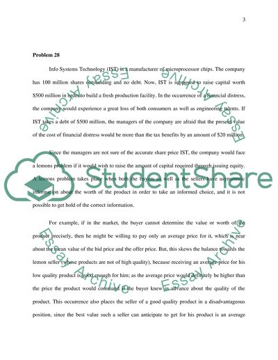 Capital structure analysis