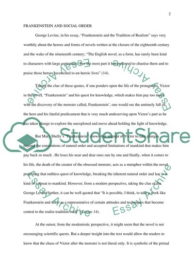 Frankenstein by Marry Shelly