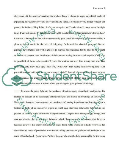 What effect does the conversation Between tuco and his brother have on the moral vision of the fillm