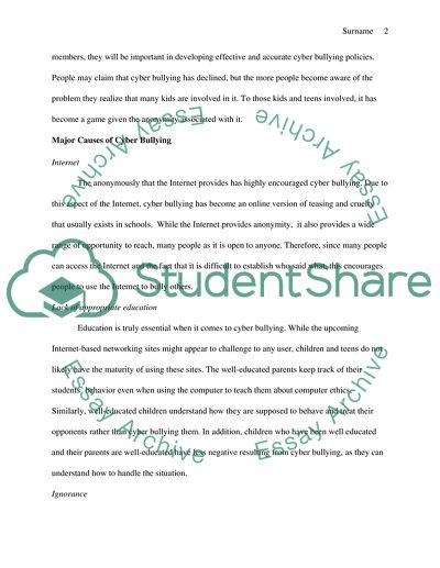 CYBER BULLING A SOCIAL PROBLEM