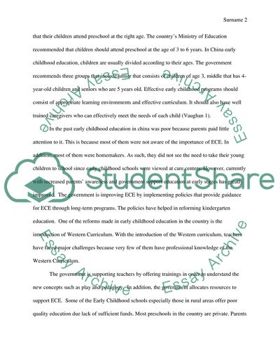 Introduction to early childhood