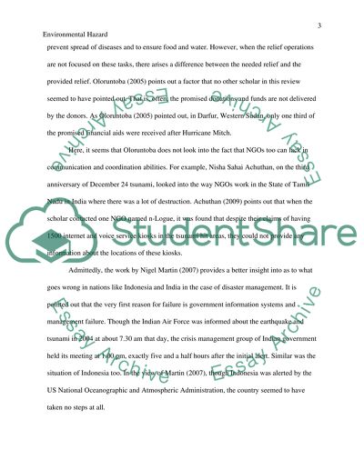 Enviornmental Hazard