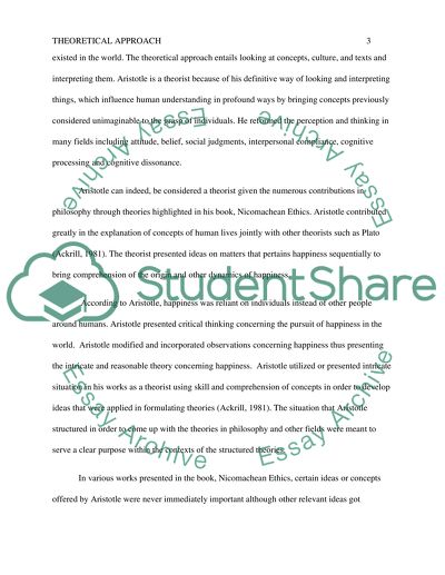 What is a Theoretical Approach