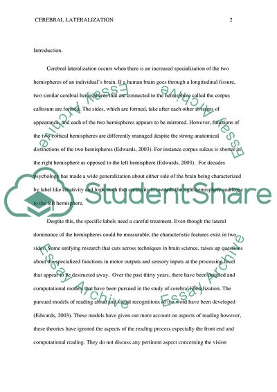 Brain asymmetry examples picture