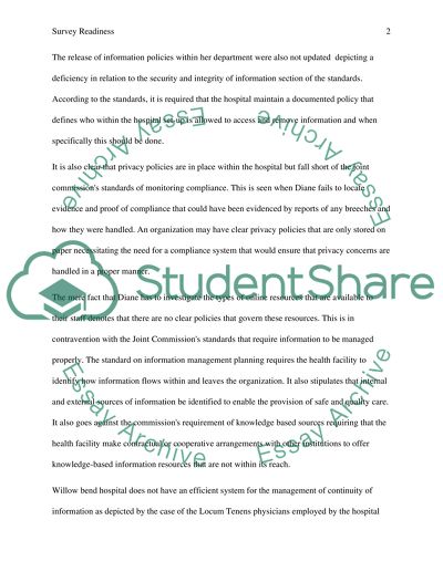 Survey Readiness in Hospitals