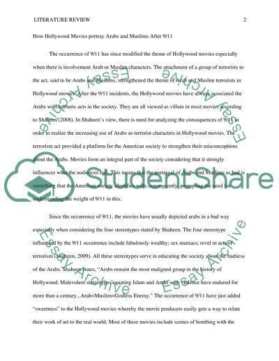 How Hollywood Movies portray Arabs and Muslims After 9/11