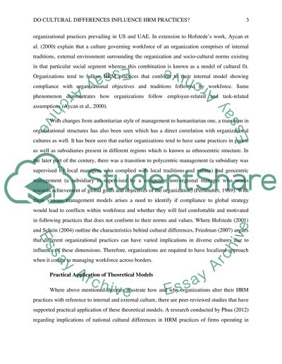 Cultural differences research paper example picture