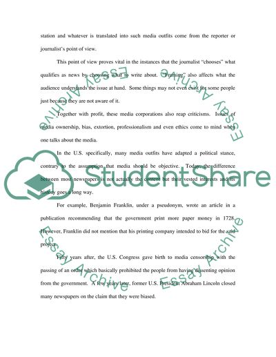 Media and US Politics