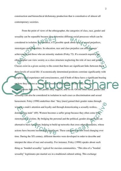 Class. Race, Gender, Sexuality