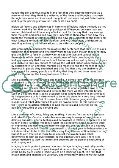 Biology and Psychology