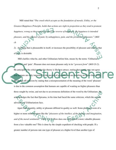 John Mills Utilitarianism