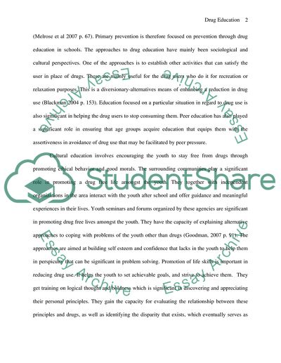Drug Education Policies