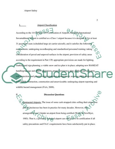 Airport Safety Issues