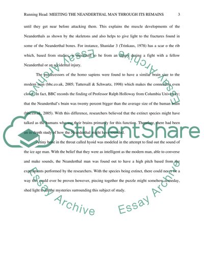 Meeting the Neanderthal Man