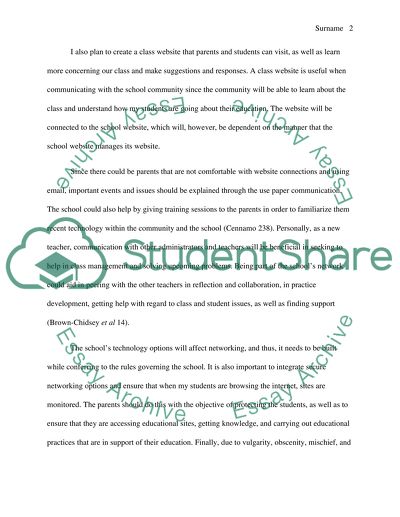 Communication of Teachers with Parents