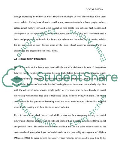 Ethical Issue around Social Media