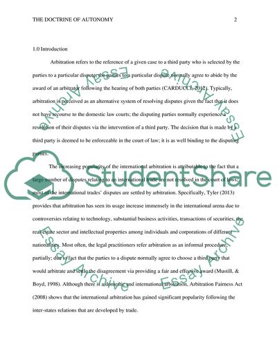 Relationship between the Arbitral Tribunal and Third Parties