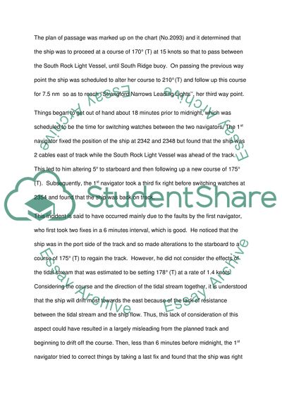 Navigation Incident NO.1