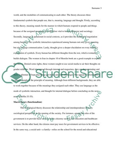 Applying On Our Own to sociology